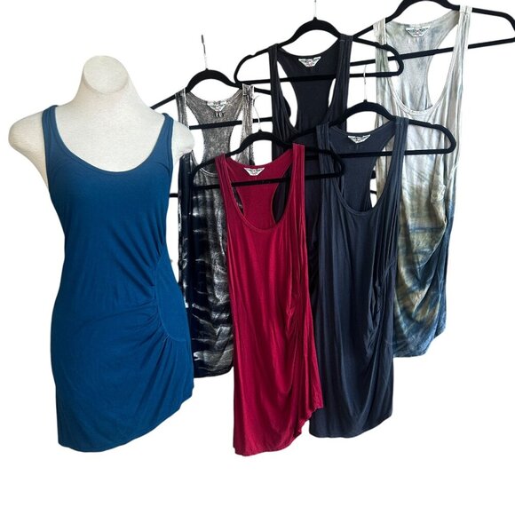 Hard Tail Forever Tank Dress Lot Set of 5 Tie Dye Bamboo Size XS Small - Picture 1 of 10